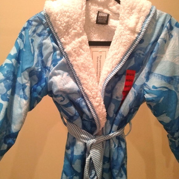 NEW Kids sherpa lined robe - Picture 1 of 3